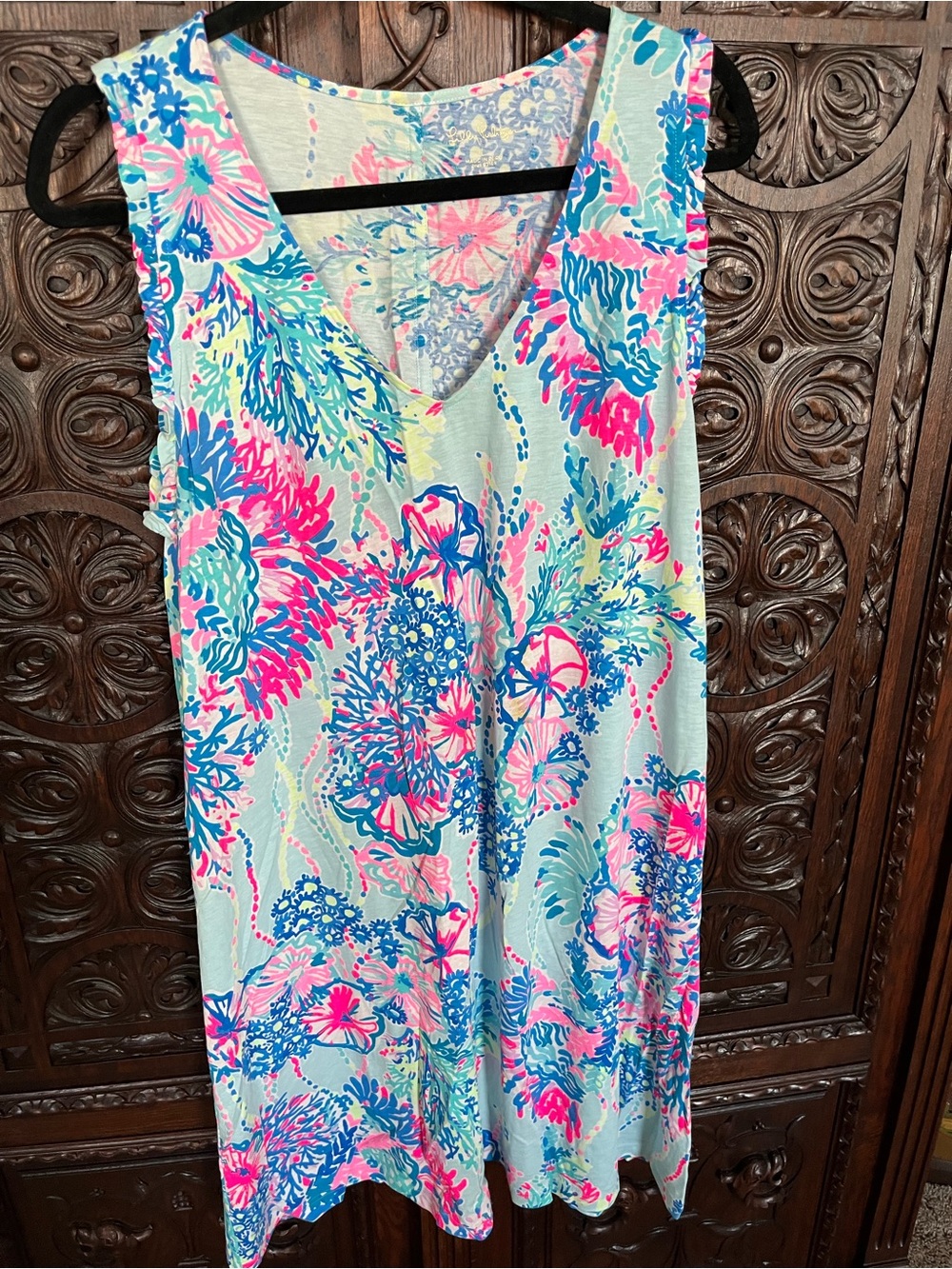 Lilly Pulitzer Sleeveless Aron swing V-Neck Midi Dress